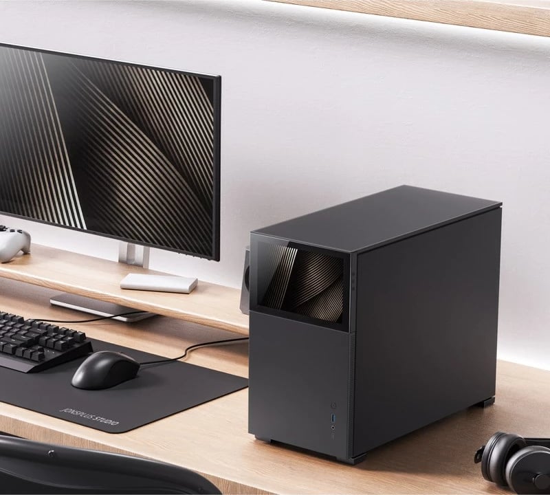 Kasë Jonsbo D31 STD, midi tower, për kompjuter, 4x2.5" SSD, 2x3.5" HDD, 4 slote zgjerimi, e zezë