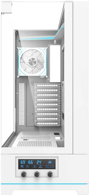 Kasë Darkflash DY450L PRO, Big Tower, 1 ventilator, e bardhë