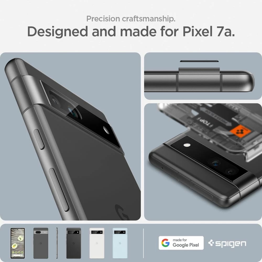 Mbrojtës xhami për kamerë Spigen Glas.tR EZ Fit Optik, për Google Pixel 7a, 2 copë, Zi Mbrojtës xhami për kamerë Spigen Glas.tR EZ Fit Optik, për Google Pixel 7a, 2 copë, Zi