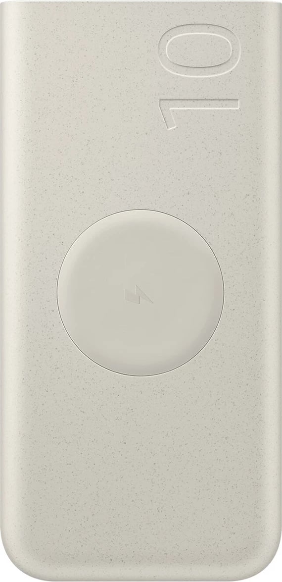 Powerbank Samsung EB-U2510XUEGEU, 10000 mAh, 2x USB-C, karikim induktiv, 25W, Bezhë