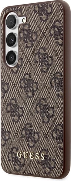 Mbështjellës Guess 4G Metal Gold Logo për Samsung Galaxy S24+, kafe Mbështjellës Guess 4G Metal Gold Logo për Samsung Galaxy S24+, kafe