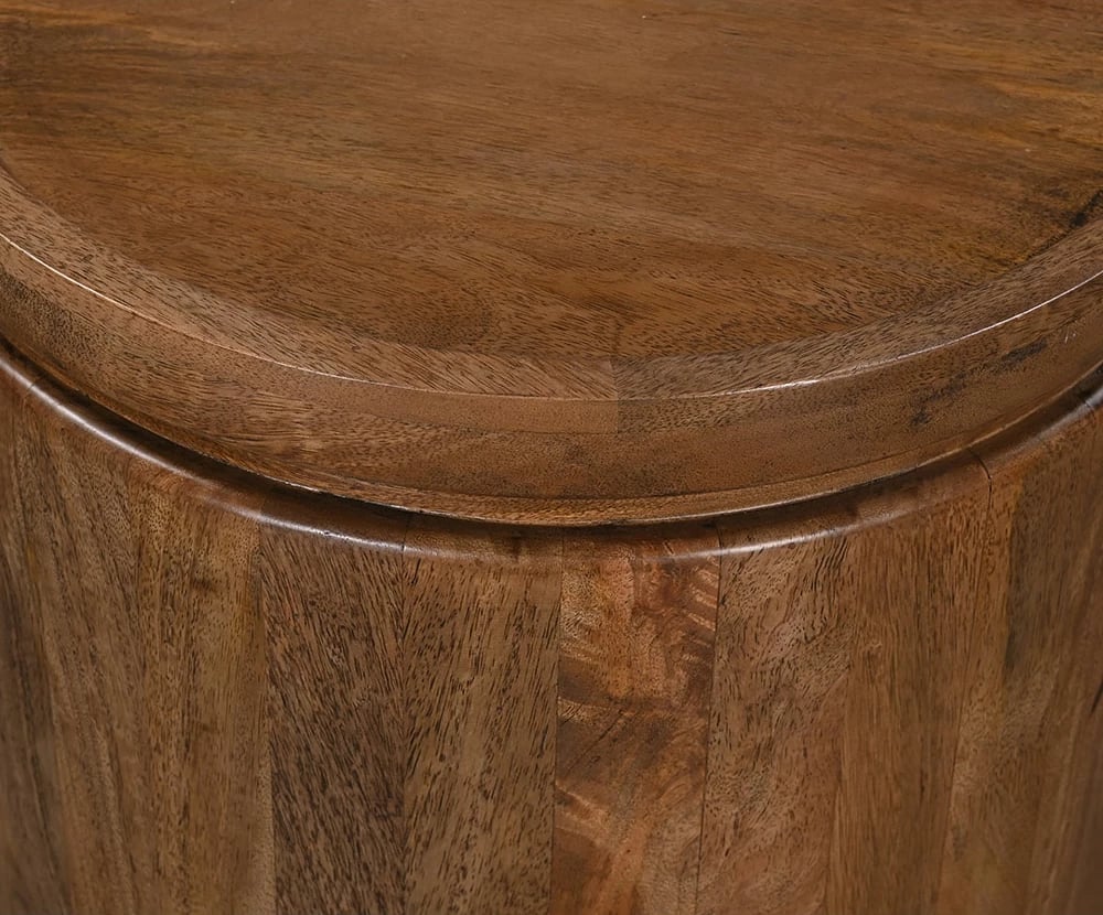 Tavolinë anësore Arab, dru mango, ngjyrë arre, 45x45x50 cm