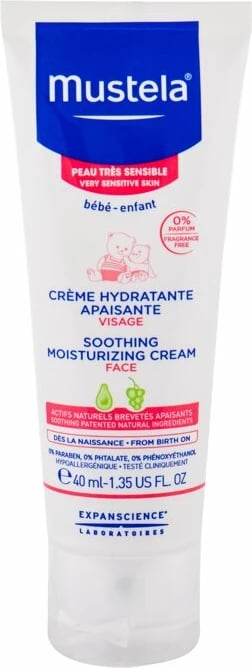 Krem dite për fytyrë Mustela Bébé për fëmijë 40ml Krem dite për fytyrë Mustela Bébé për fëmijë 40ml