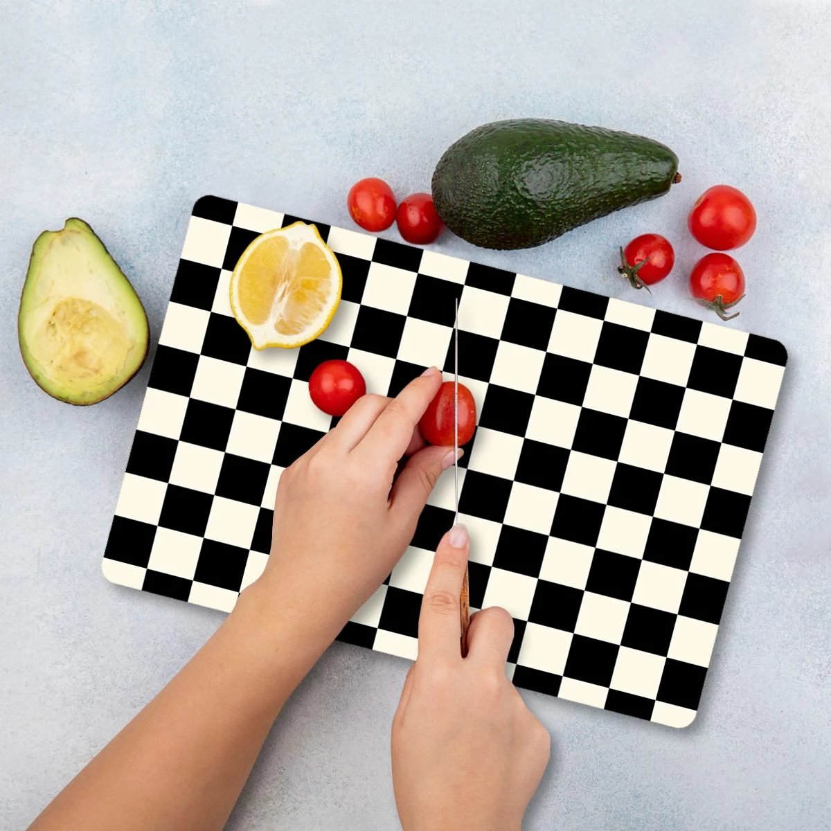 Dërrasë prerëse Hermia, xham i temperuar, shumëngjyrëshe, Ckt89 - 3040, 30x40cm