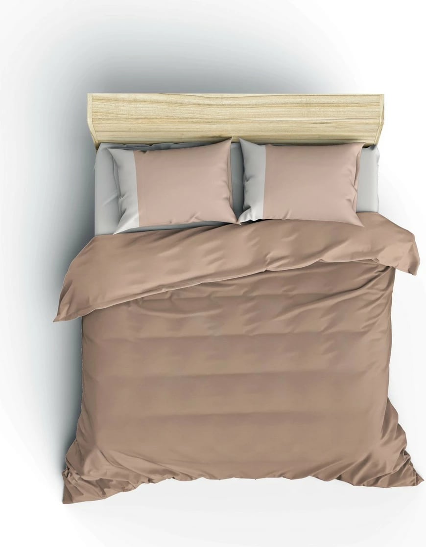 Set mbulesë për jorgan king size, ngjyrë mink dhe krem, L'essentiel Set mbulesë për jorgan king size, ngjyrë mink dhe krem, L'essentiel