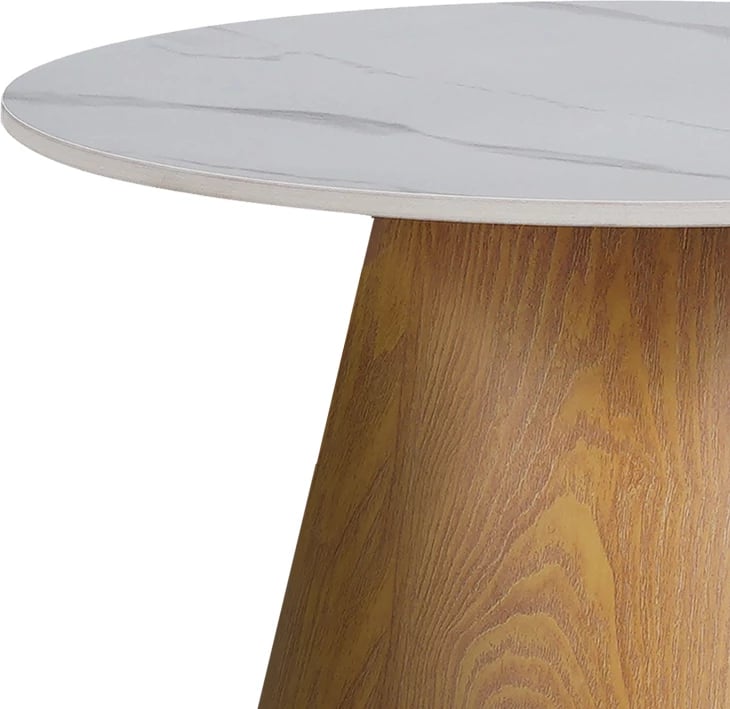 Tavolina kafeje Soleire Inart set 2 copë, gur i sinterizuar, ngjyrë mermeri e bardhë