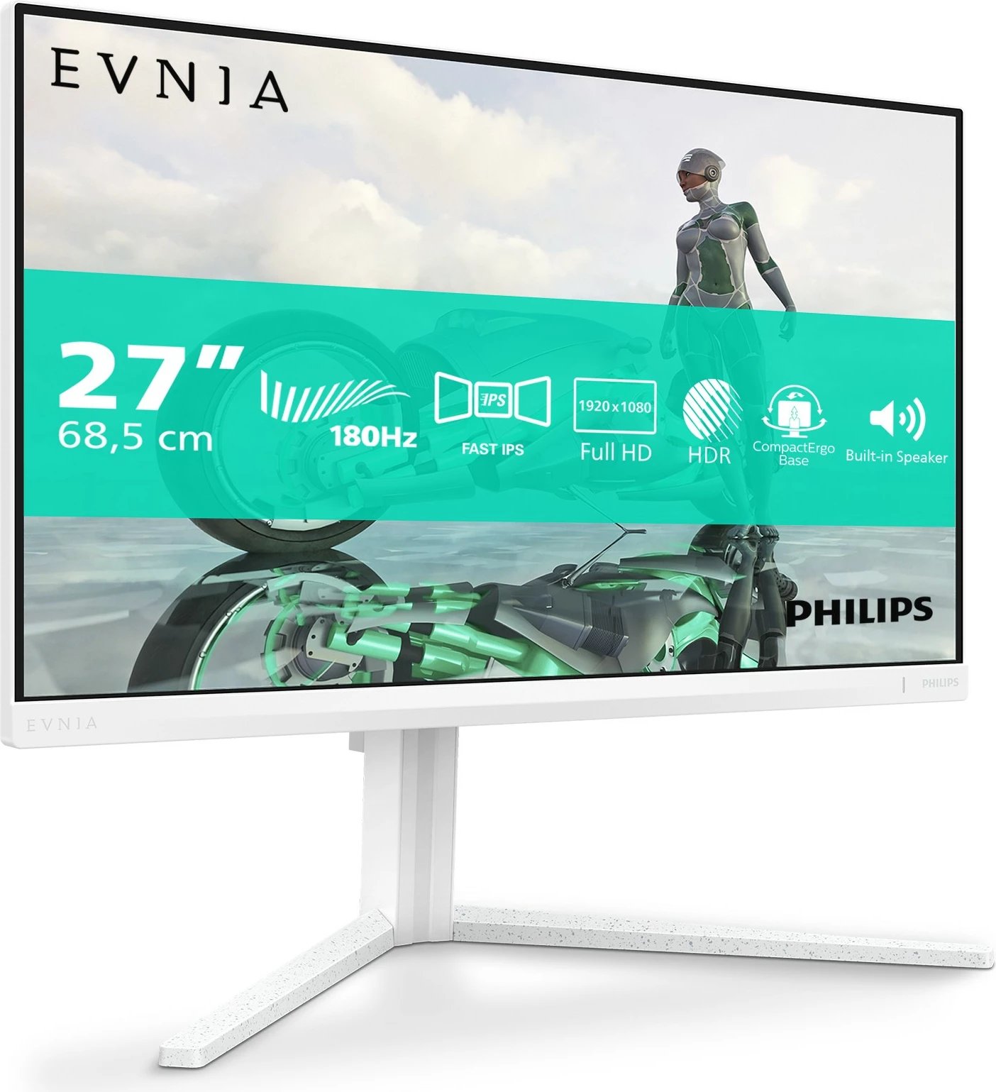 Monitor Philips 27M2N3201A 27 inç IPS, Full HD, i bardhë