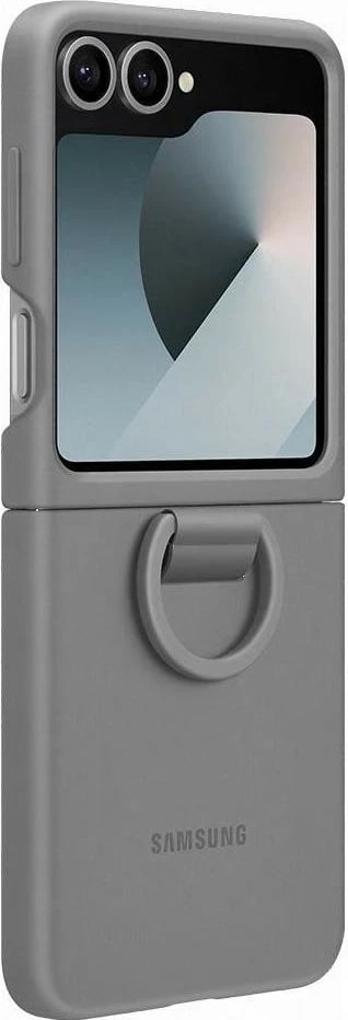 Mbështjellës Samsung Galaxy Z Flip 6, silikon, ngjyrë gri