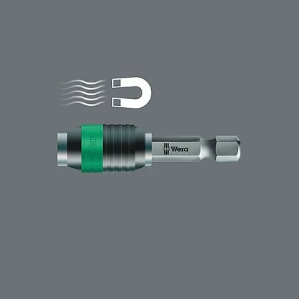 Set bitash Wera 61 copë, me adapter, mbajtës bitash, kuti tekstili