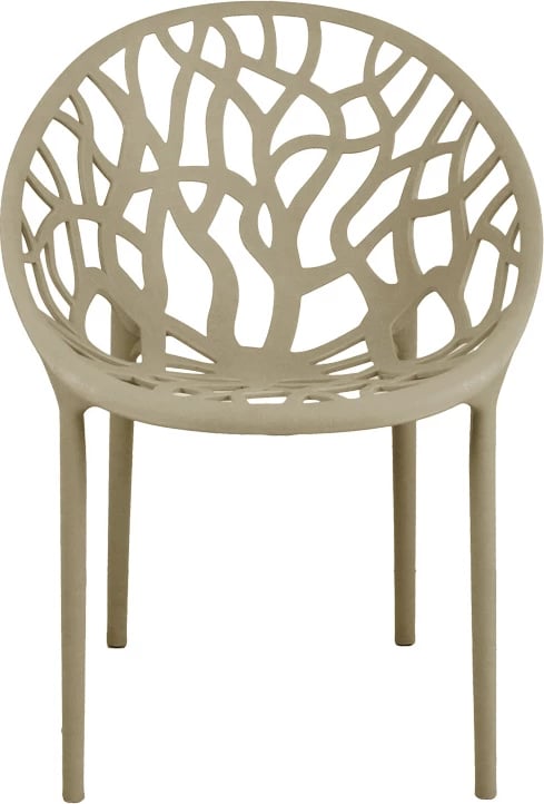 Karrige me krahë Daren, ngjyrë kapuçino, 59x60x79.5cm