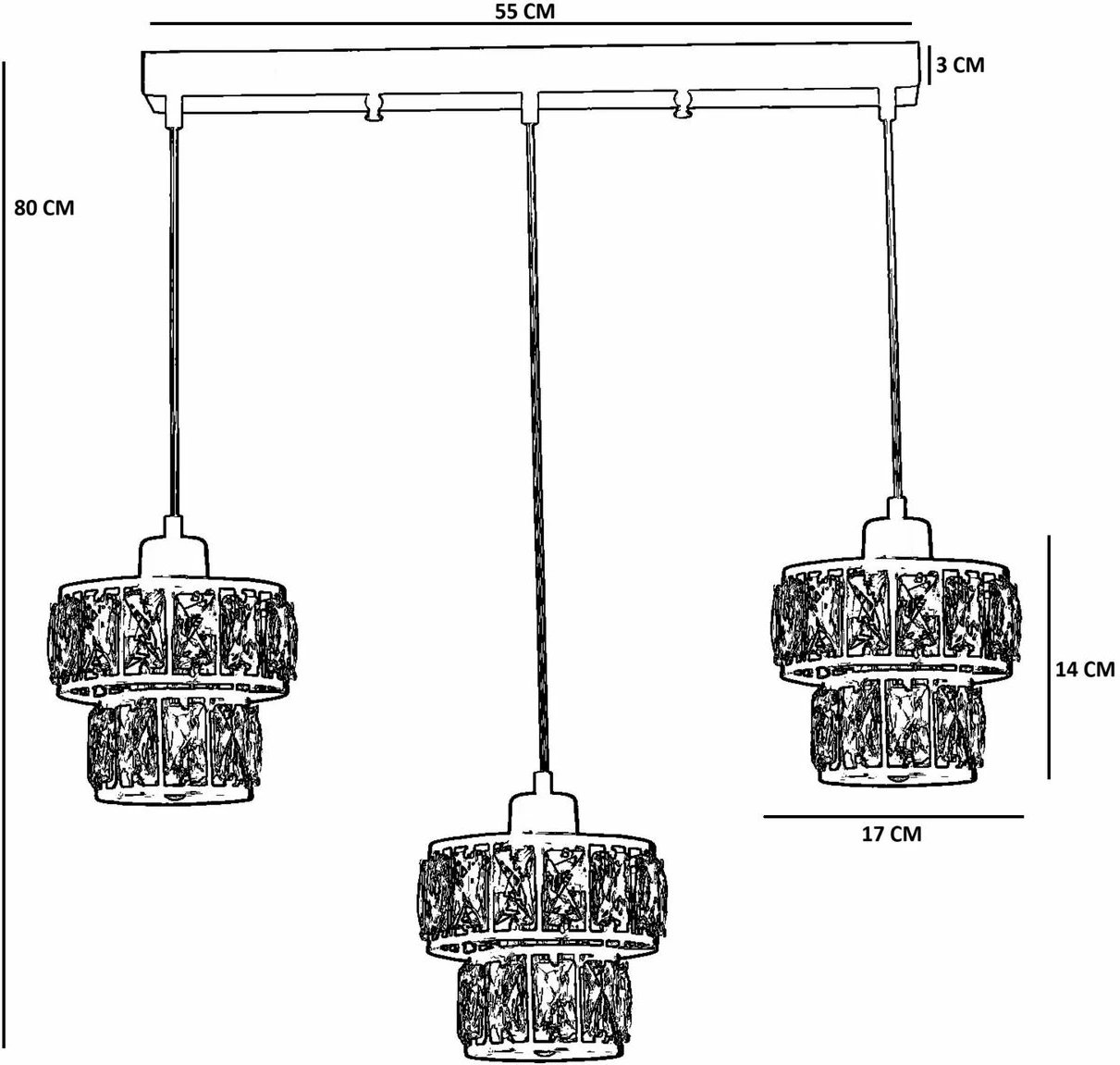 Llambadar Opviq, ngjyrë ari, 9039-5
