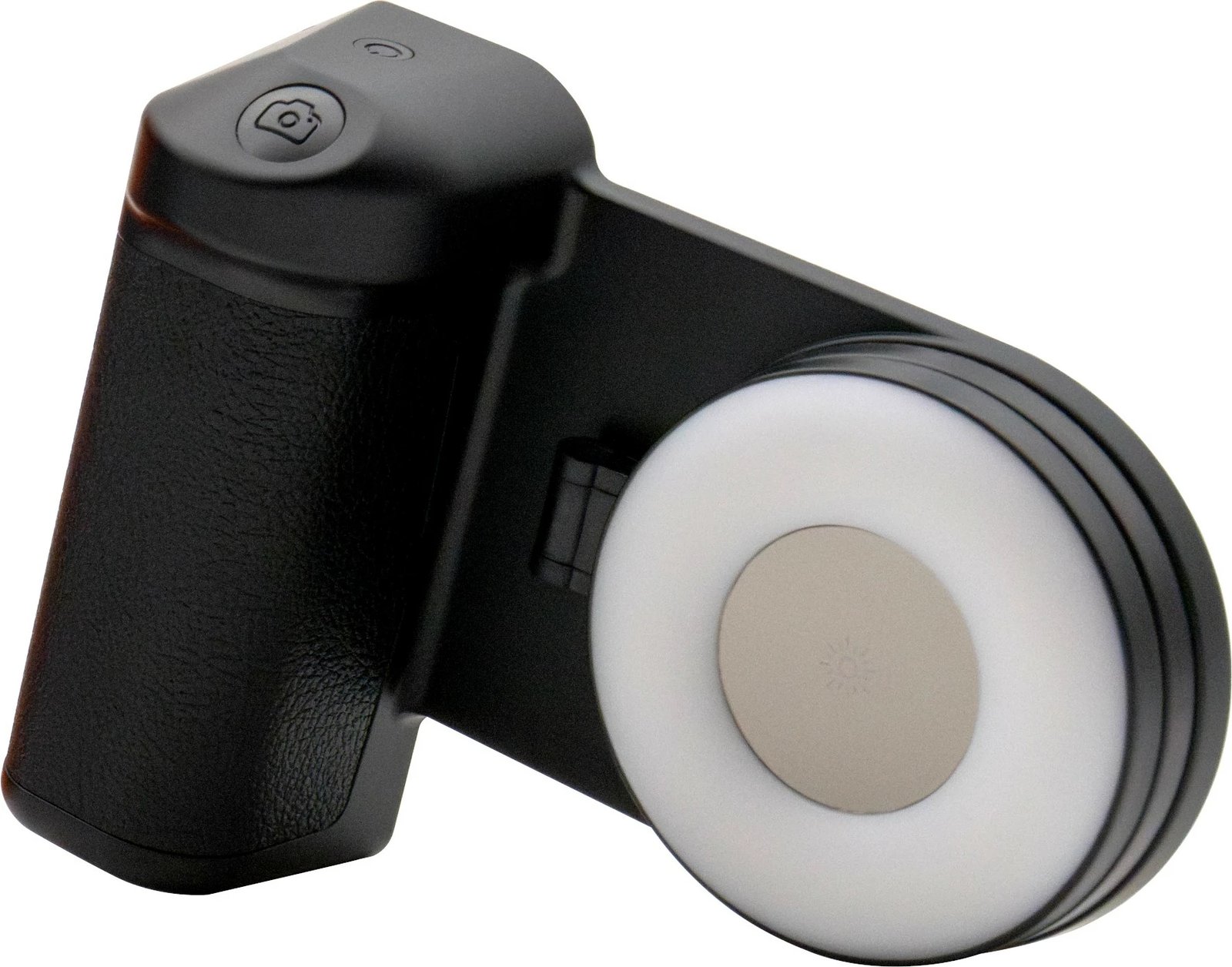 Mbajtës selfie Realpower MagFree, 4800mAh, dritë LED, i zi/i bardhë