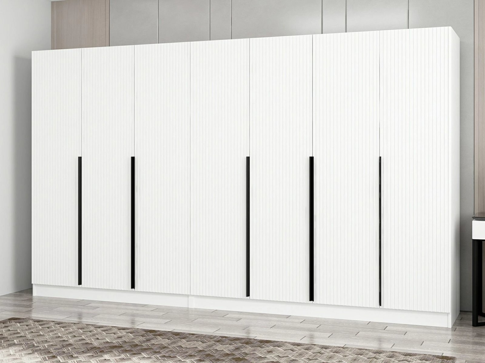 Dollap i bardhë për dhomë gjumi, Skye Decor, Kale Plus - 7789