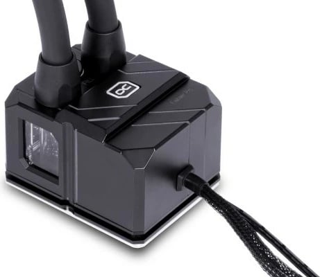 Sistem ftohje me ujë all-in-one për procesor, Alphacool 13074, 3 ventilatorë 12 cm, i zi