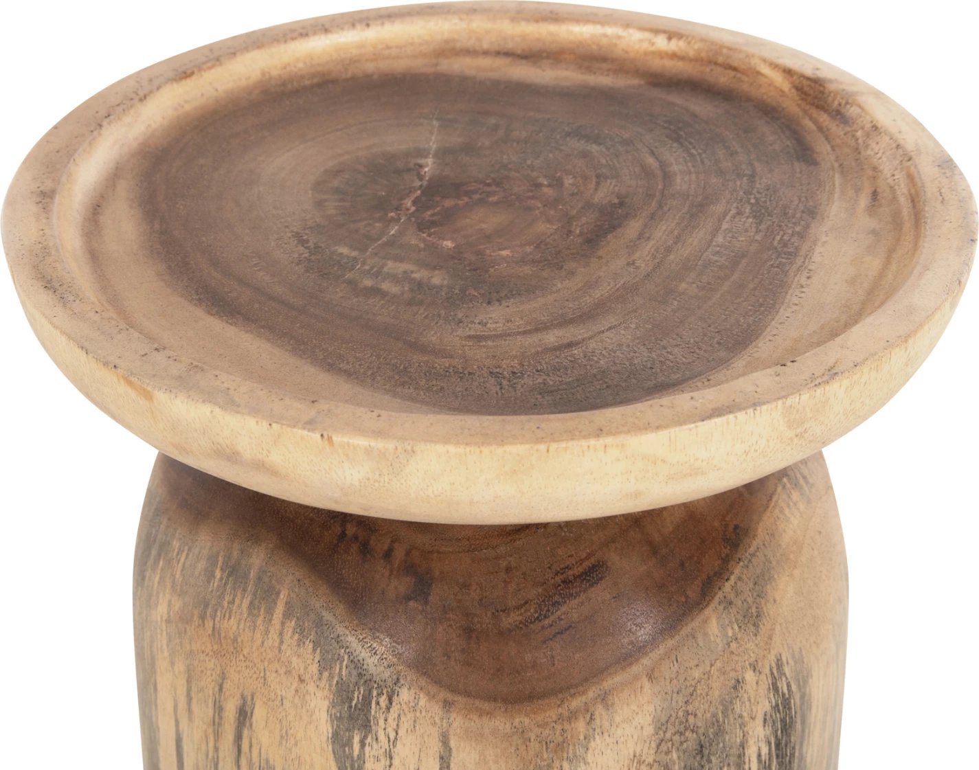 Tavolinë anësore LOKI FH9899 dru SUAR i fortë natyral Φ30x46Hcm