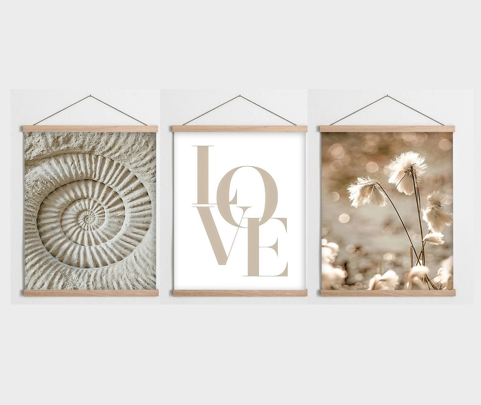 Pikturë dekorative me kornizë (3 copë), Wallity, SRG16