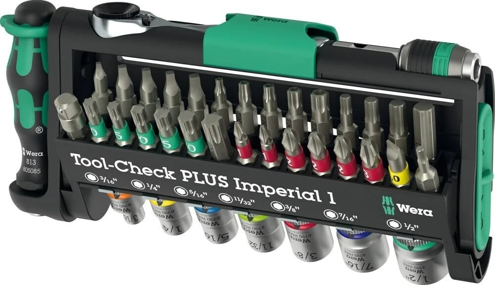 Set veglash WERA Tool-Check PLUS Imperial, 39 pjesë