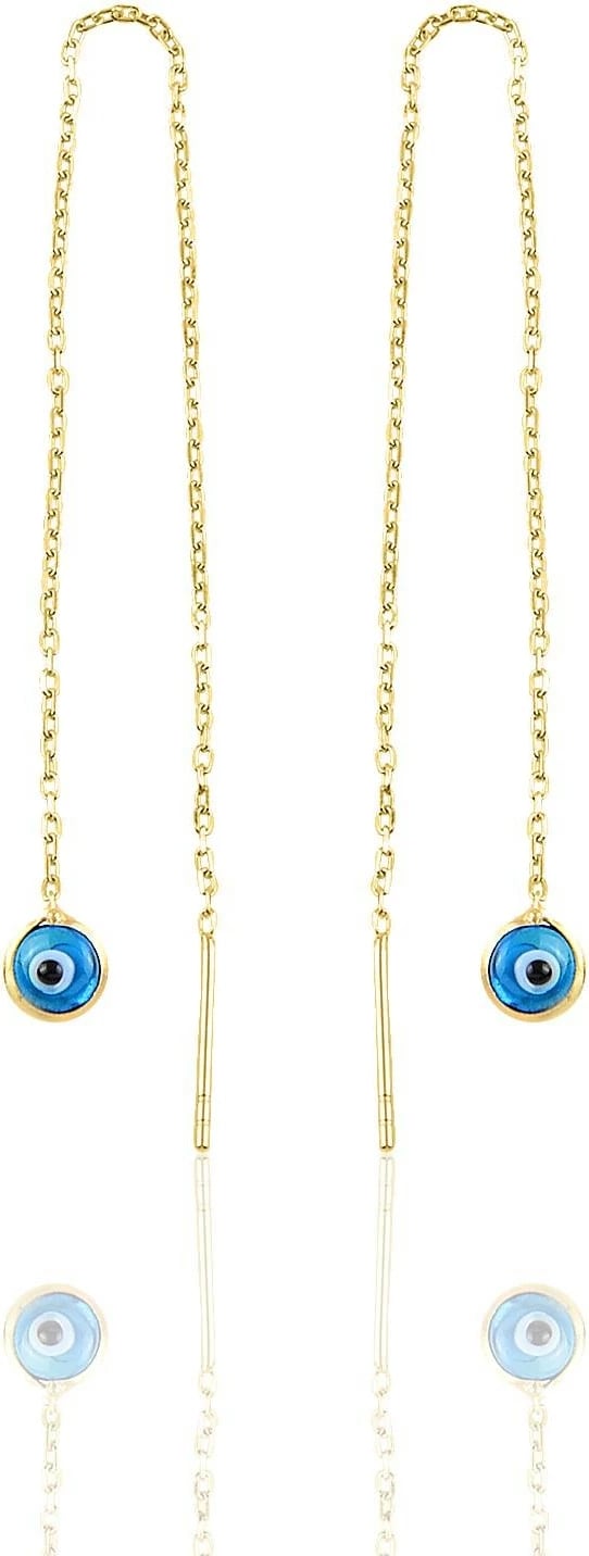 Vathë të gjatë prej argjendi, ngjyrë ari, me sy të keq, Jumeon 10608G