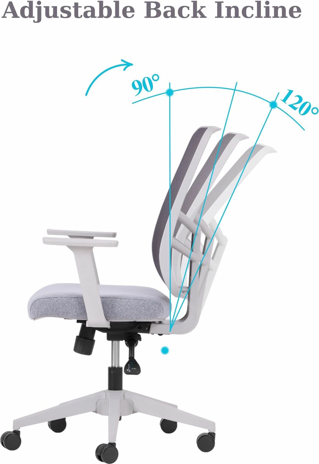 Karrige zyre Skye Decor, Leto 108, ngjyrë gri