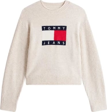 Xhemper femra Tommy Hilfiger Jeans i bardhë