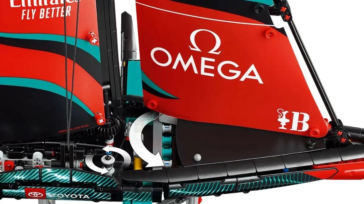 Set ndërtimi LEGO Technic 42174 Emirates Team New Zealand AC75, 962 pjesë, i zi/e kuqe