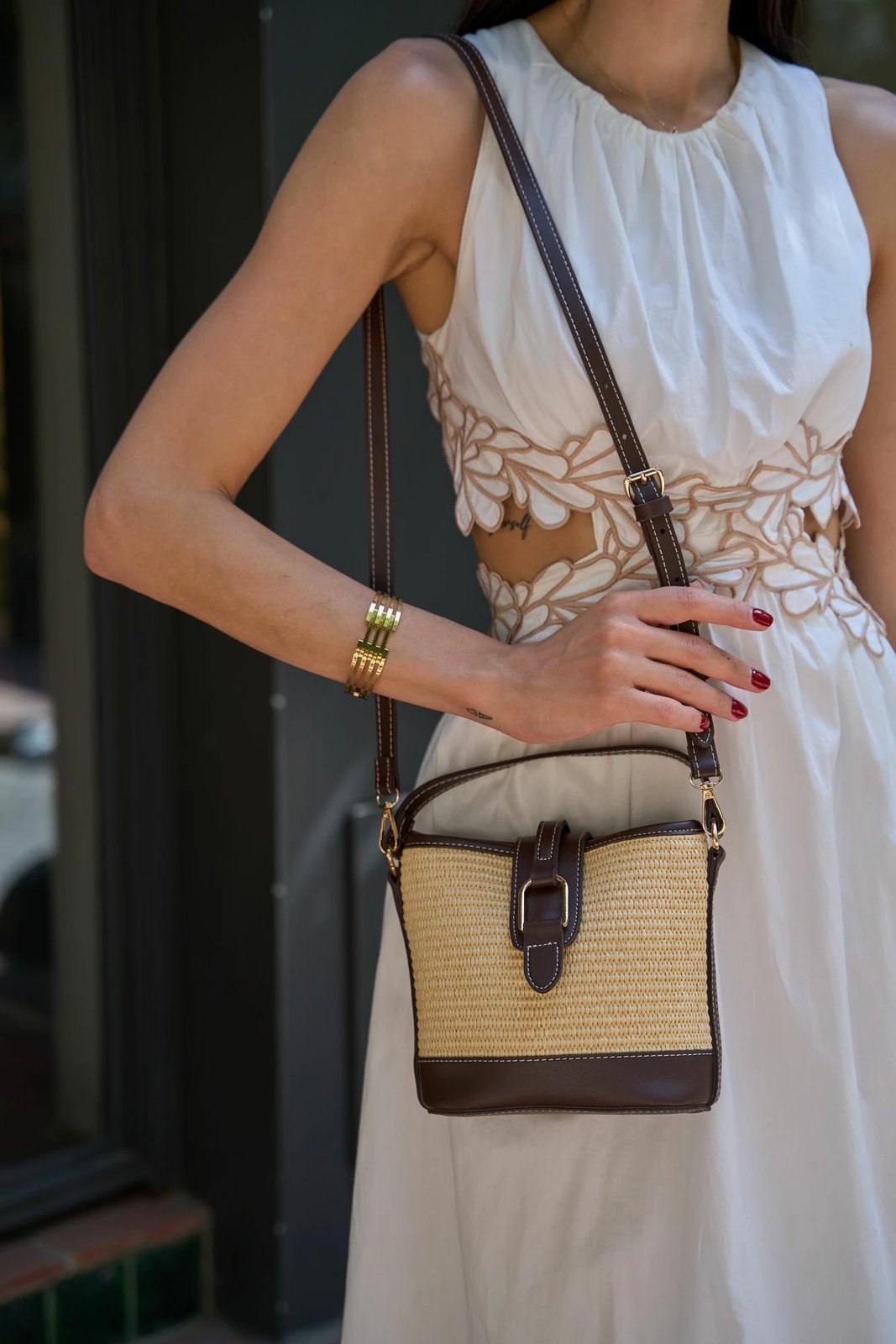 Çantë dore Zoozie Bags, MK1020225SV10-018, ngjyrë kafe dhe lisi