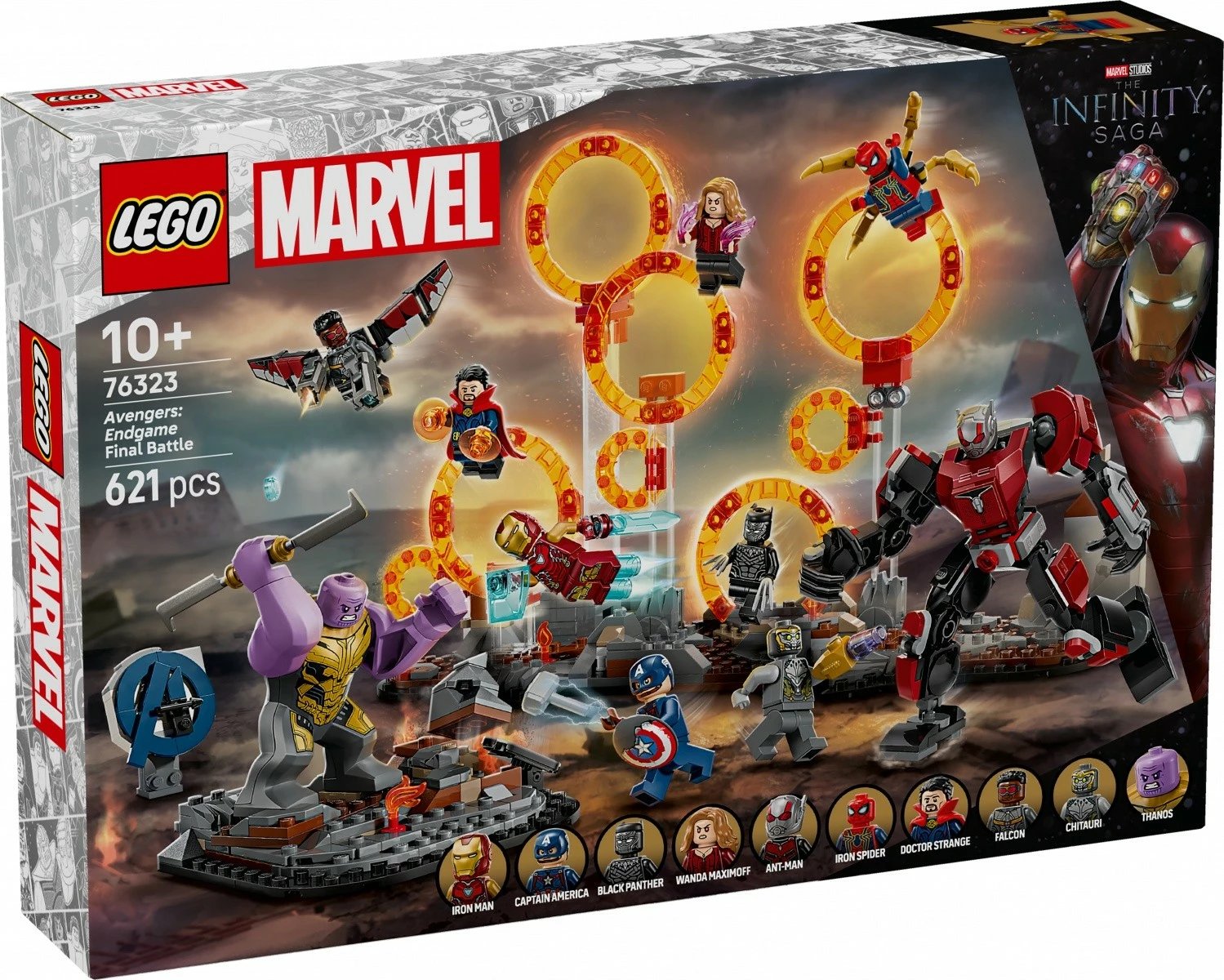 Set ndërtimi LEGO Super Heroes 76323 Avengers: Endgame Final Battle, 621 pjesë