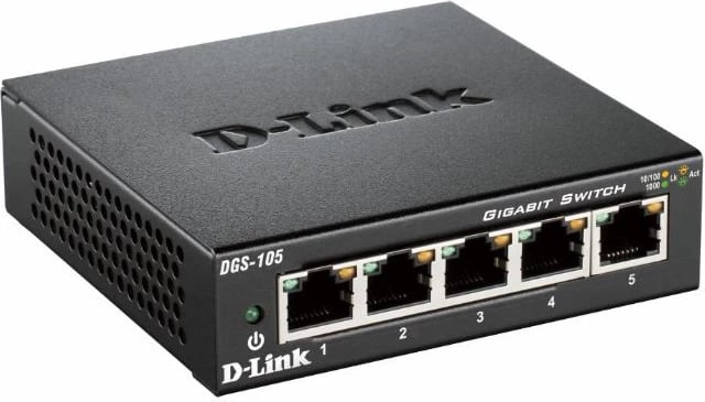 Switch D-Link DGS-105/E 5 porta Gigabit, i zi