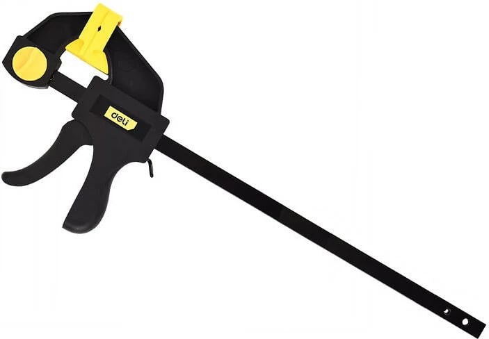 Kapëse shpejtë Deli Tools EDL110112, 12 inç, e zezë/verdhe