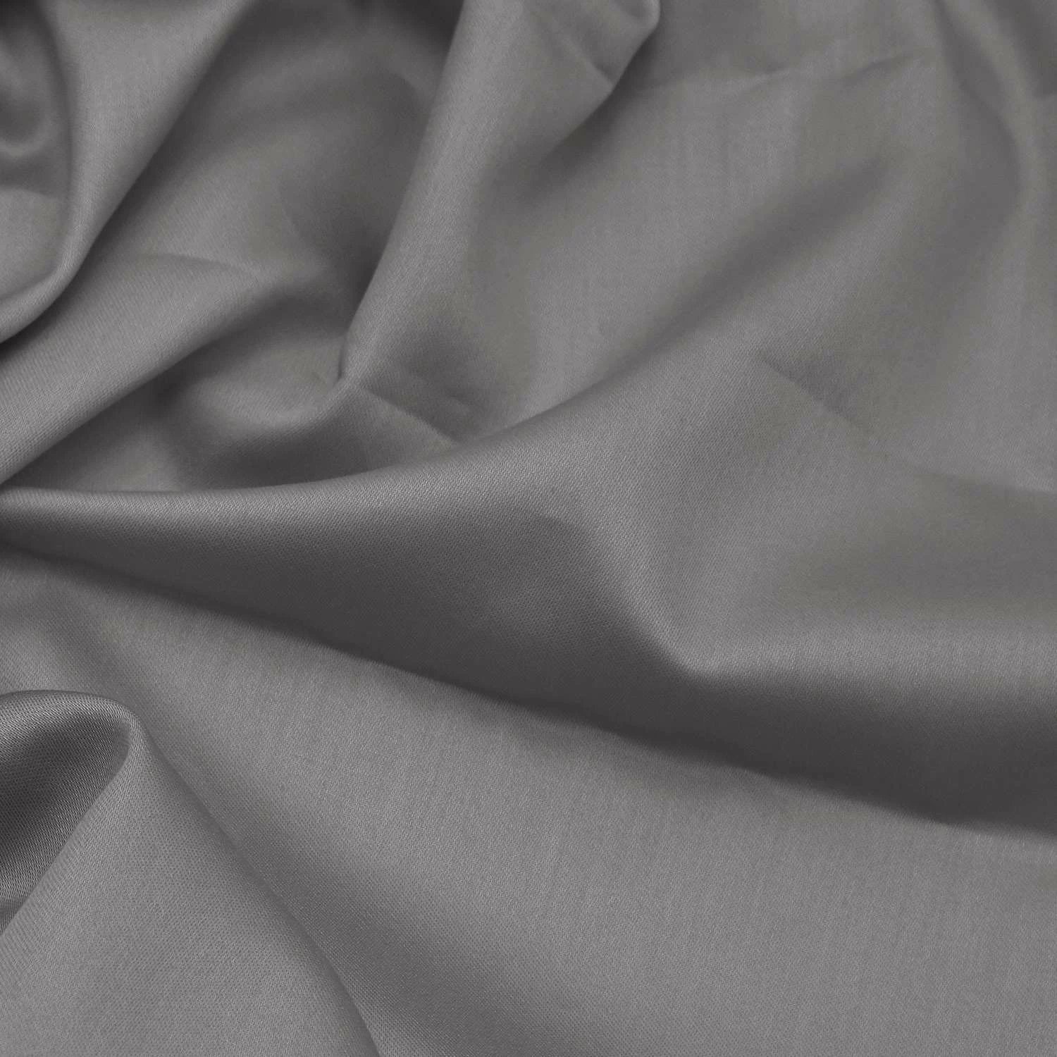 Set mbulesë për jorgan dopio, satin, ngjyrë gri e errët, L'essentiel