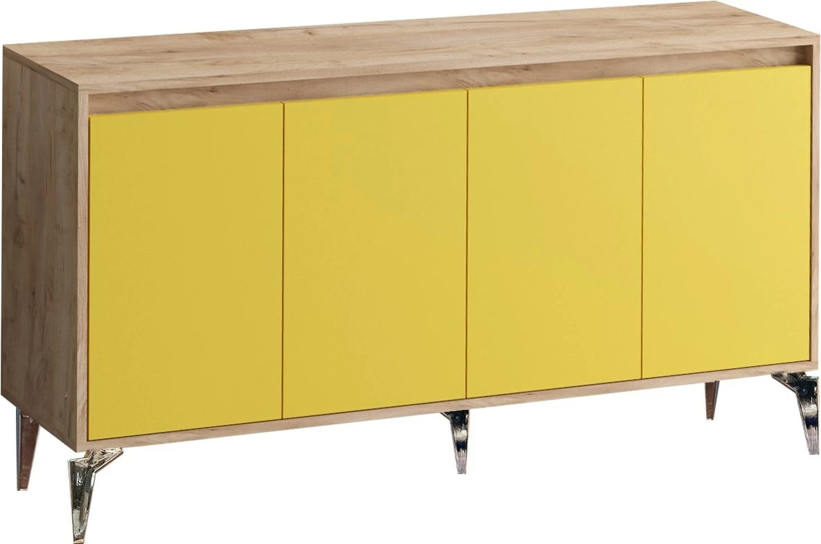 Konsol Skye Decor, ngjyrë lis dhe e verdhë, UTAH