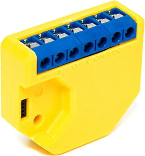 Pajisje RGBW Shelly, Wireless, Wi-Fi, Blue, Yellow
