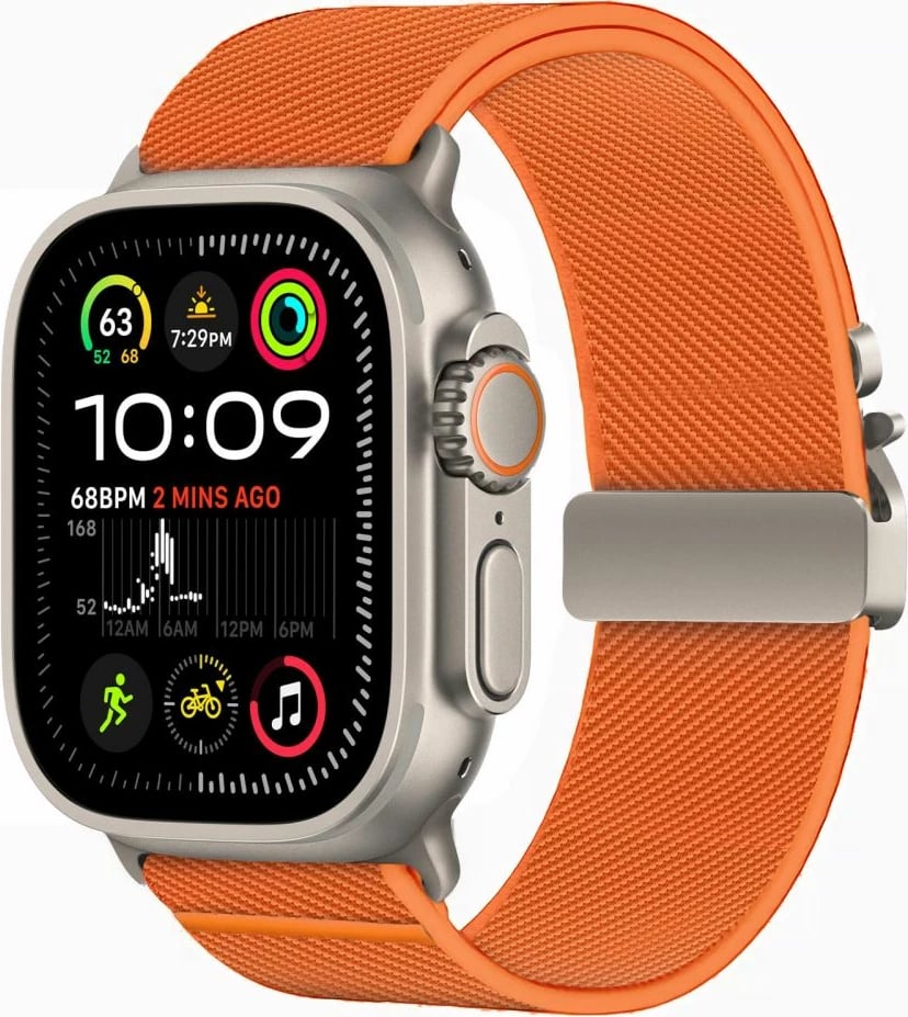 Rrip najloni për Apple Watch Tech-Protect Nylon Clasp, portokalli
