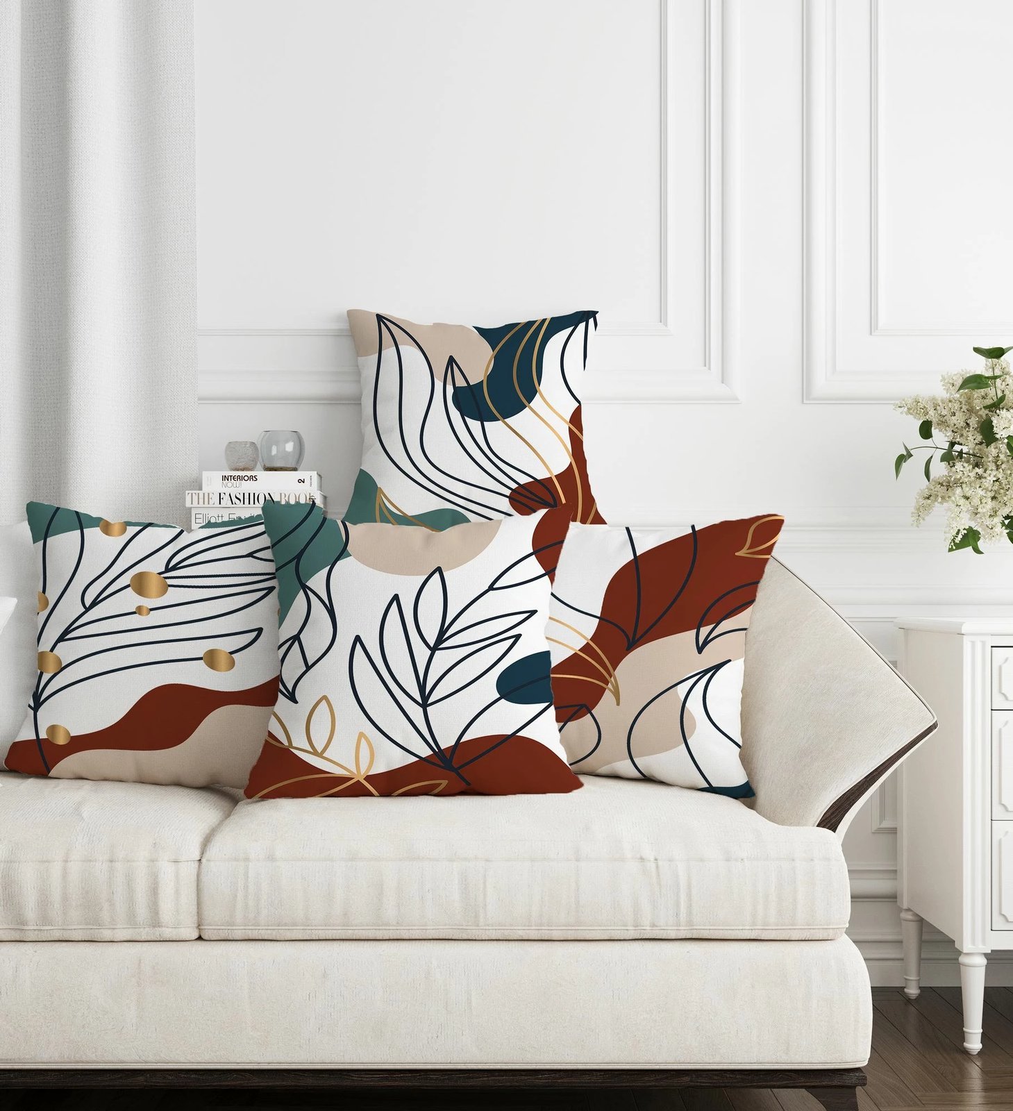 Set këllëfësh jastëku (4 copë), dizajn Aberto, ASR-plw4 - 1