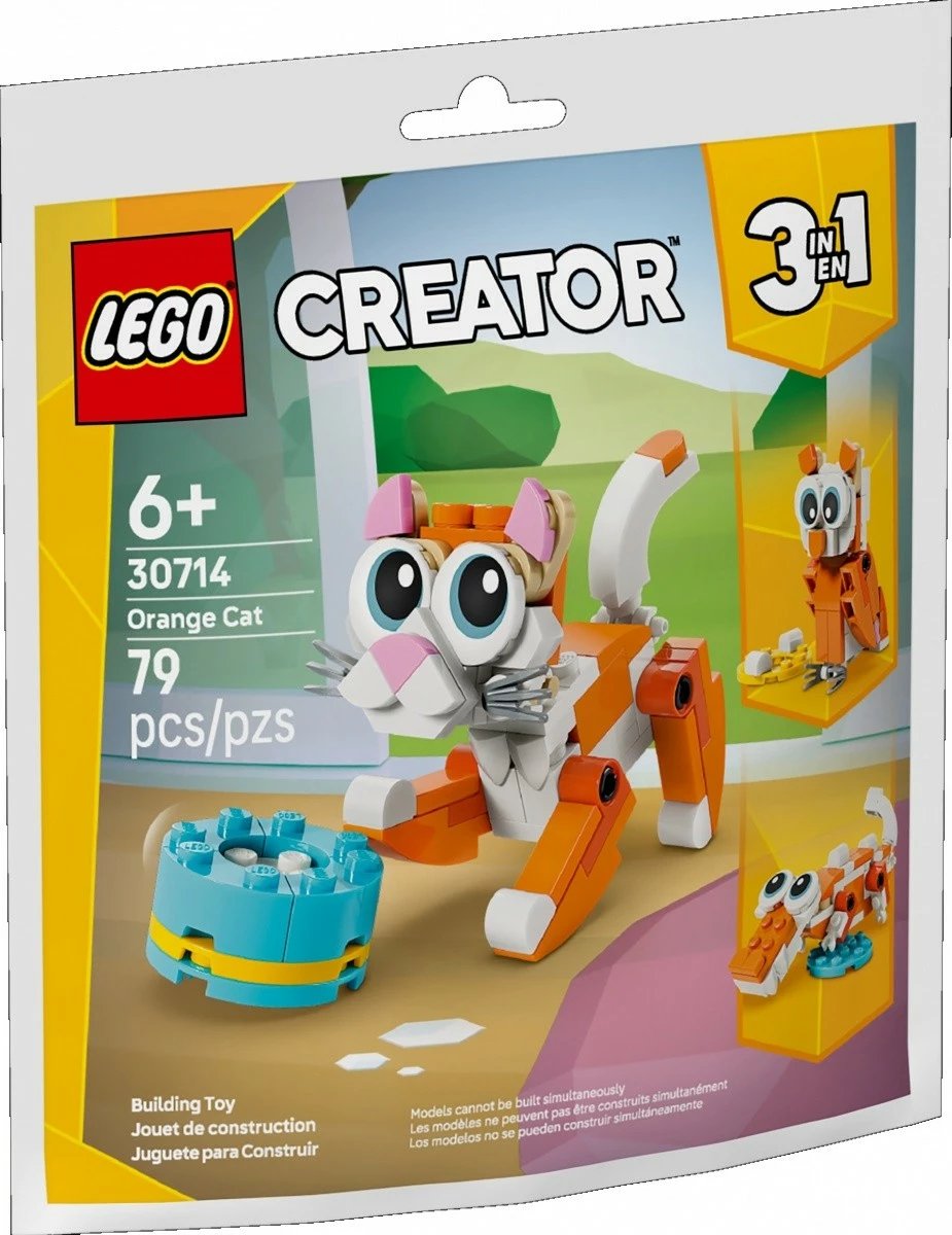 Set ndërtimi LEGO Creator 3-in-1 30714 79 pjesë 6+ set i vogël portokalli
