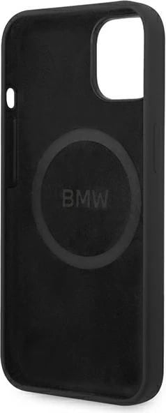 Mbështjellës BMW BMHMP14MSLBLBK për iPhone 14 Plus 6.7", silikon, MagSafe, zi