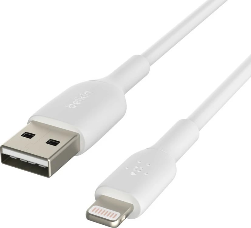 Kabllo Belkin CAA001BT0MWH, 0.15 m, Lightning, USB A, Bardhë