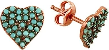 Vathë argjendi, ngjyrë ari rozë dhe tyrkiz, Jumeon 7435