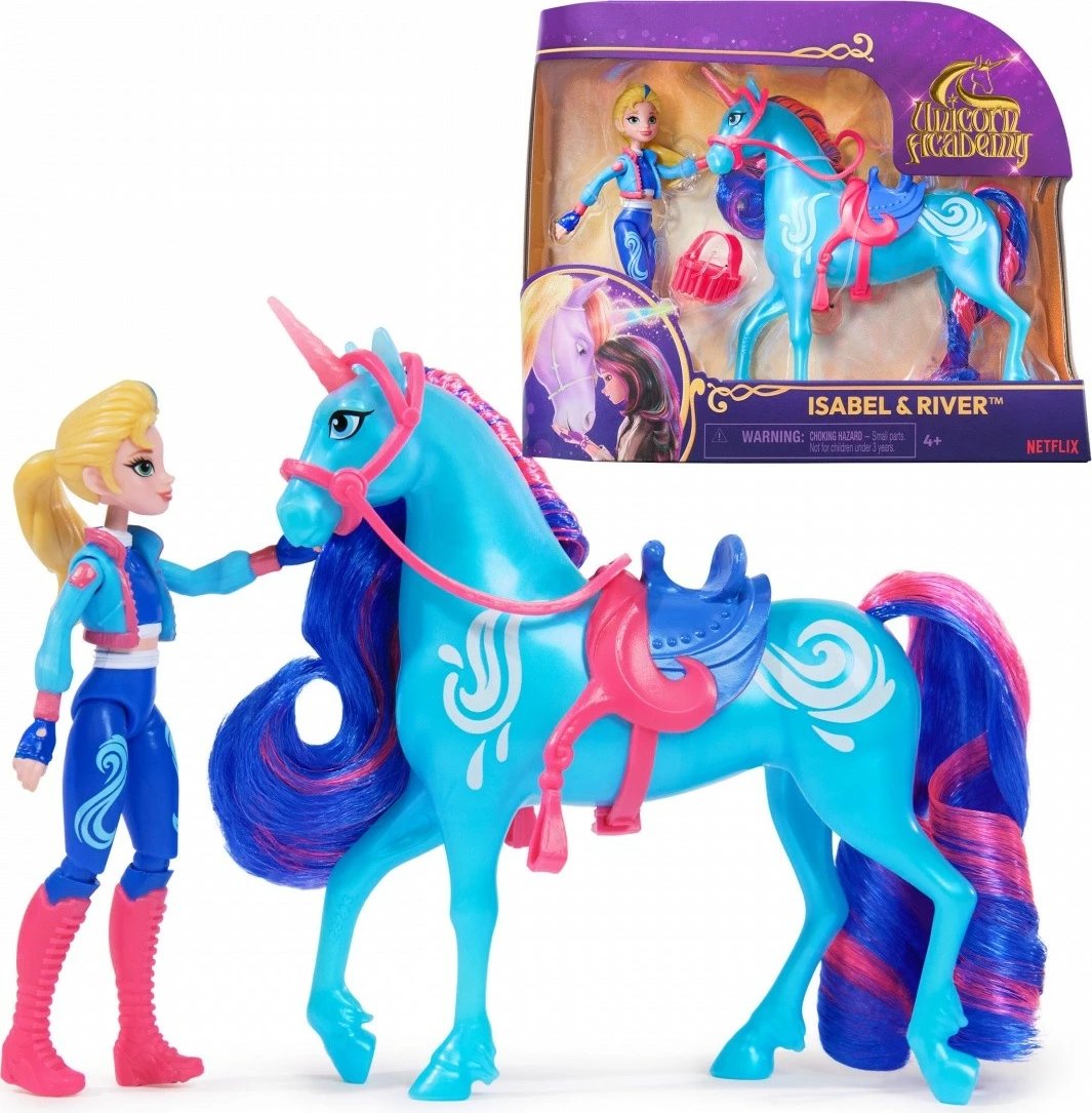 Set figurina Unicorn Academy Spin Master 6071175, Ava dhe Leaf, 11 cm + 13 cm, për vajza Set figurina Unicorn Academy Spin Master 6071175, Ava dhe Leaf, 11 cm + 13 cm, për vajza