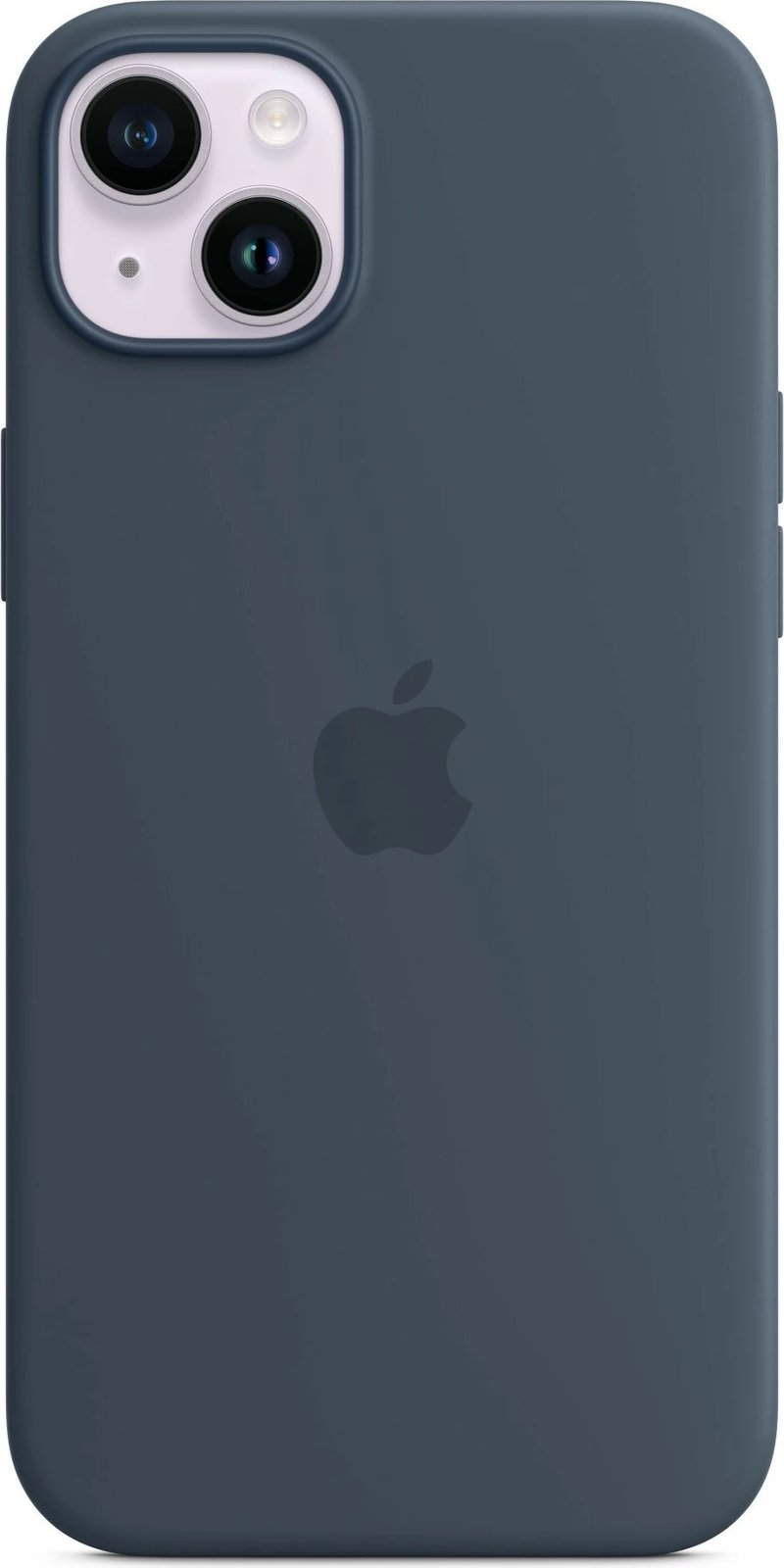Mbështjellës silikon Apple iPhone 14 Plus, MagSafe, 6.7", storm blue