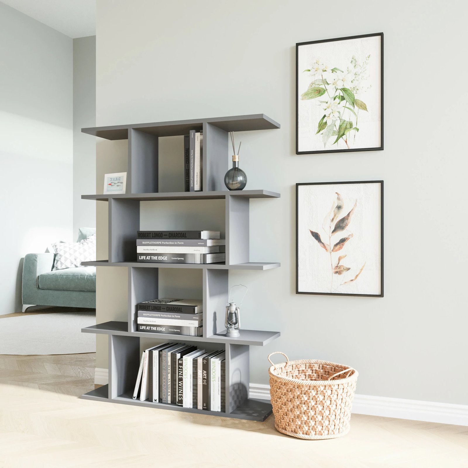 Raft librash Hanah Home, Harmon, antracit