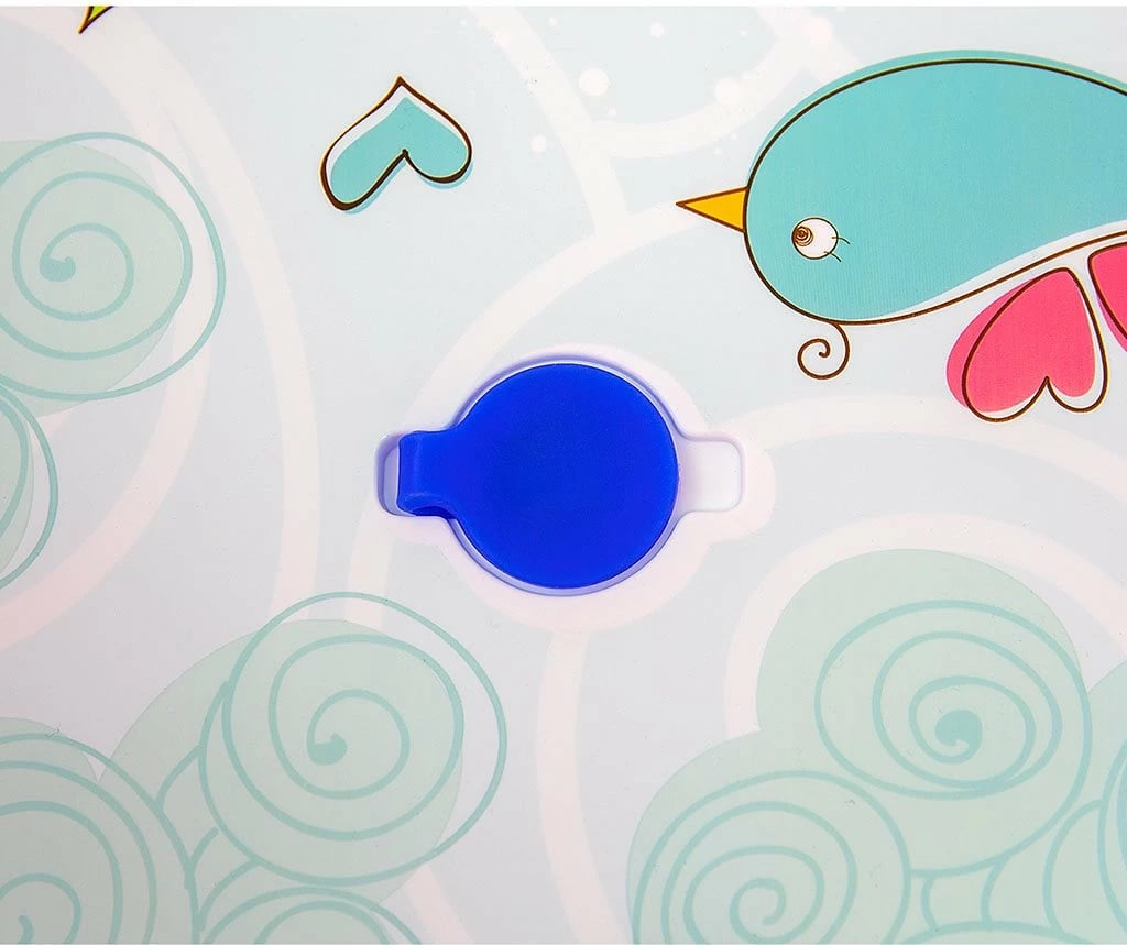 Vaskë bebe palosëse me kullesë, Milly Mally Aqua, termo-tapë sensore, 80x48x23 cm, blu