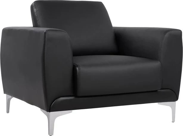 Fotel Kenzie FH3121.11, ngjyrë e zezë, PU, 89x81x81 cm