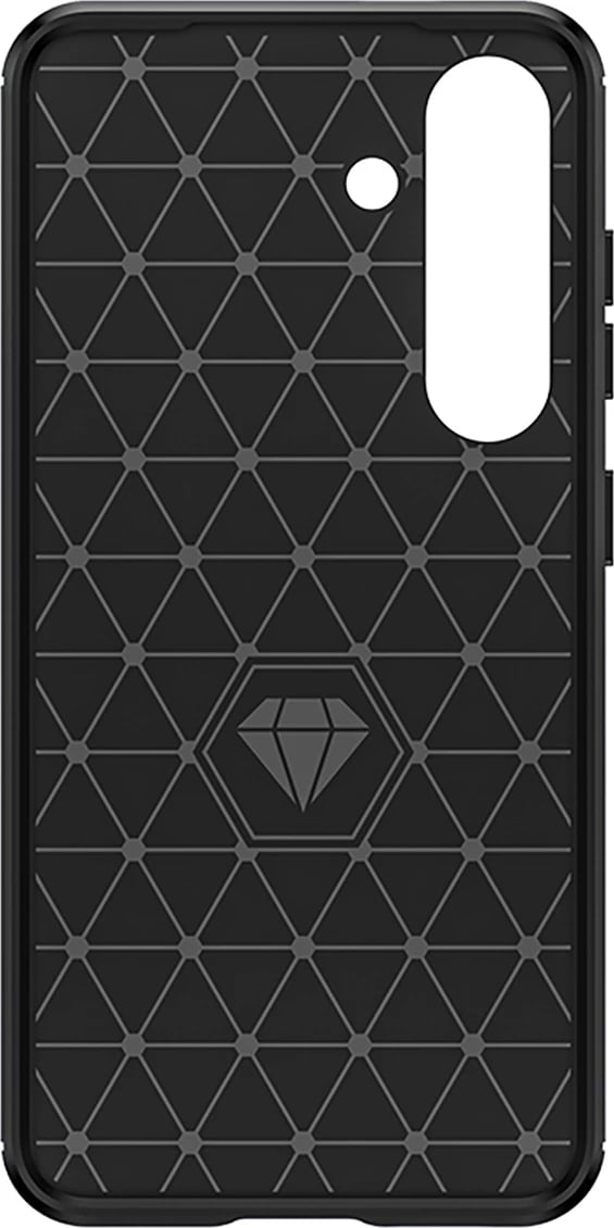 Mbështjellës Hurtel Carbon Case për iPhone 16e, silikon, i zi Mbështjellës Hurtel Carbon Case për iPhone 16e, silikon, i zi