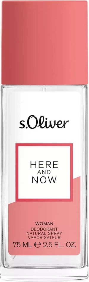 Deodorant spray për femra s.Oliver Here and Now, 75ml