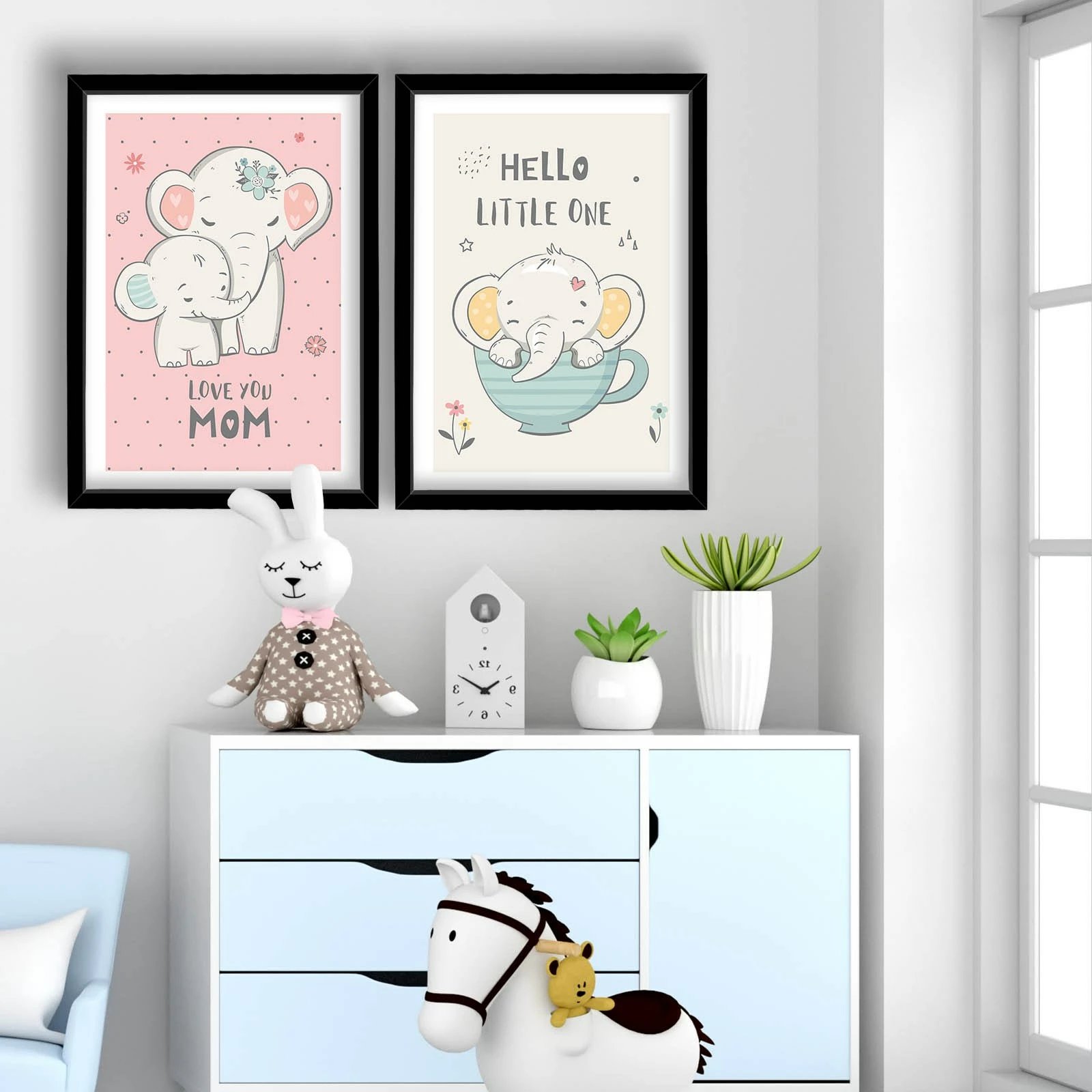 Pikturë dekorative me kornizë MDF (2 copë), Wallity, 2P3853SCT-004