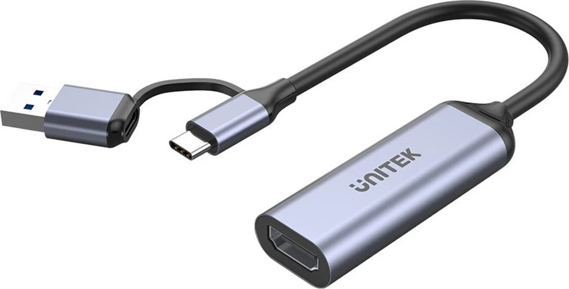 Video grabber Unitek USB-C/A, 4K HDMI 1.4b, Zi