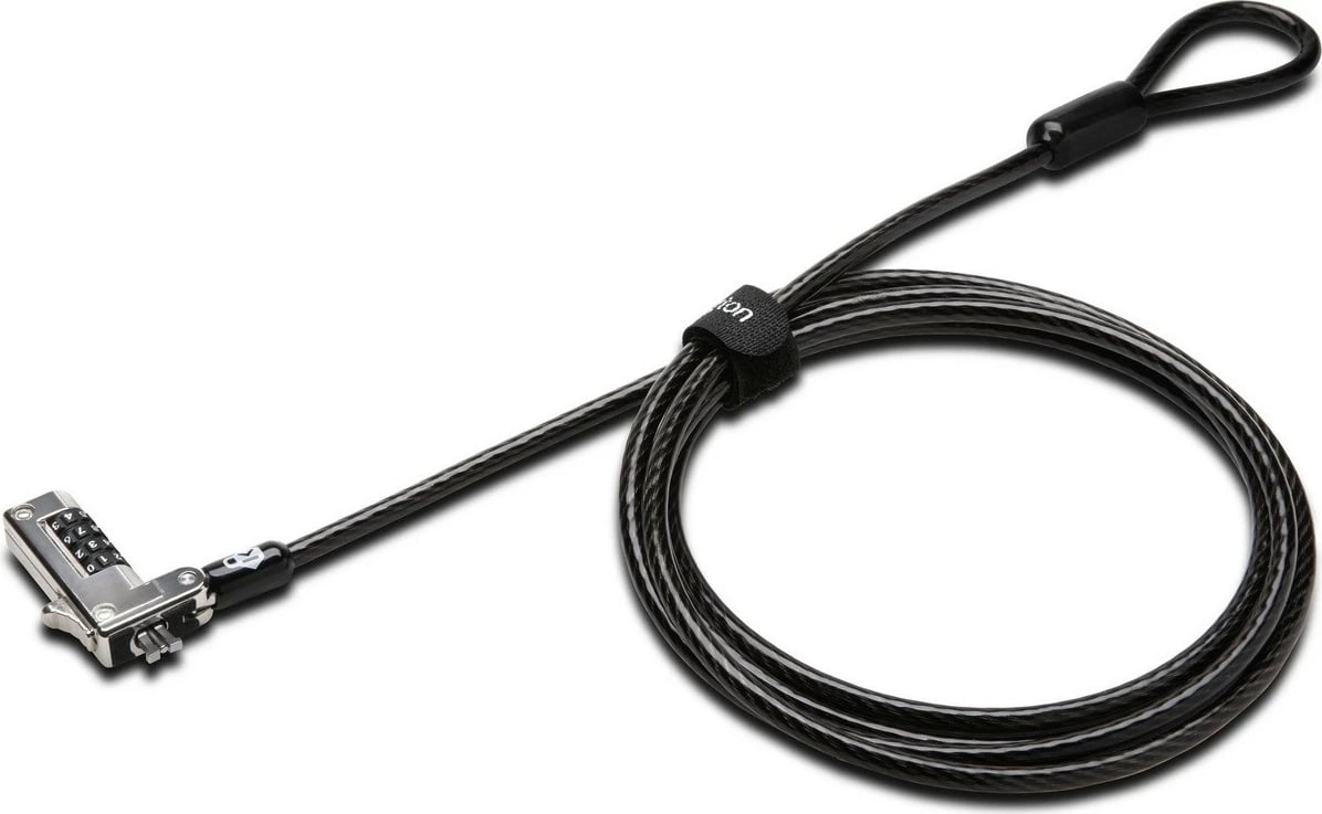 Kabllo sigurie Kensington Slim NanoSaver, kombinim mekanik, 1.8m, e zezë/metal
