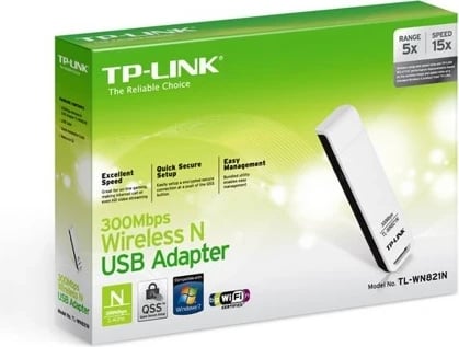 Adaptor Wireless TP-Link TL-WN821N, 300Mbps
