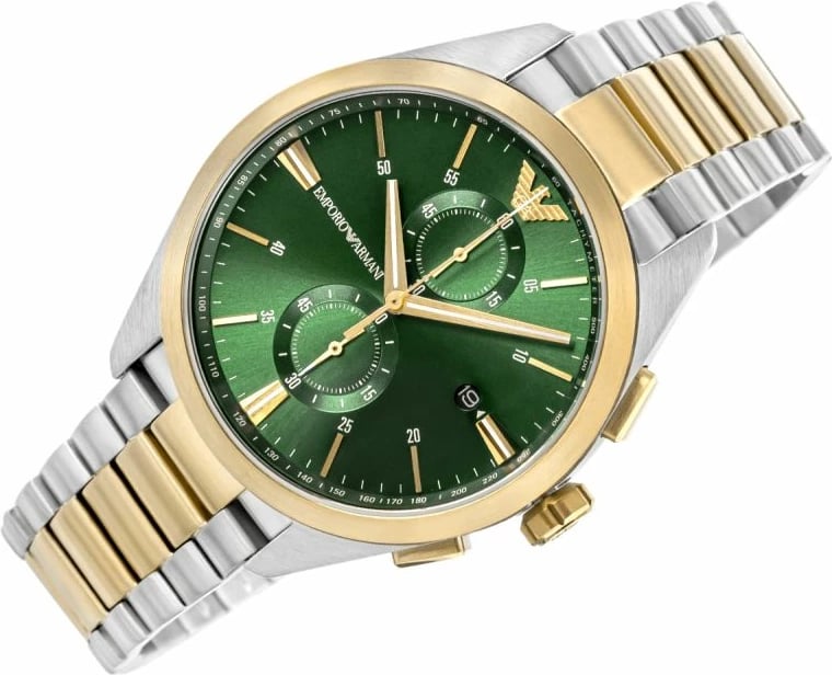 Orë dore për meshkuj Emporio Armani, argjend e ar